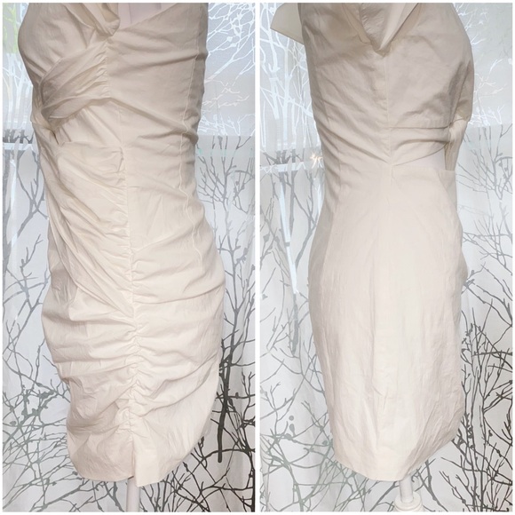 ATOIR WHITE CUT OUT TWIST FRONT ONE SHOULDER STAY WITH YOU DRESS - Picture 9 of 12